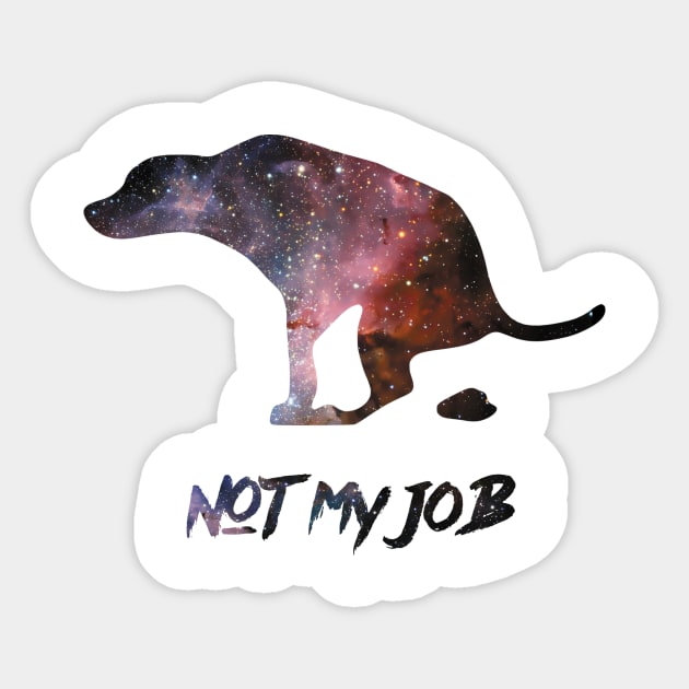 Funny Galaxy Dog Sticker by Freid